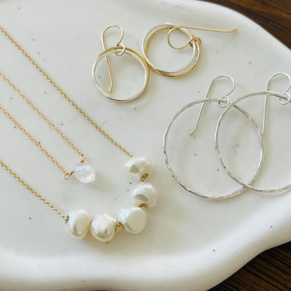 SKINNY SMALL BEACH HOOPS