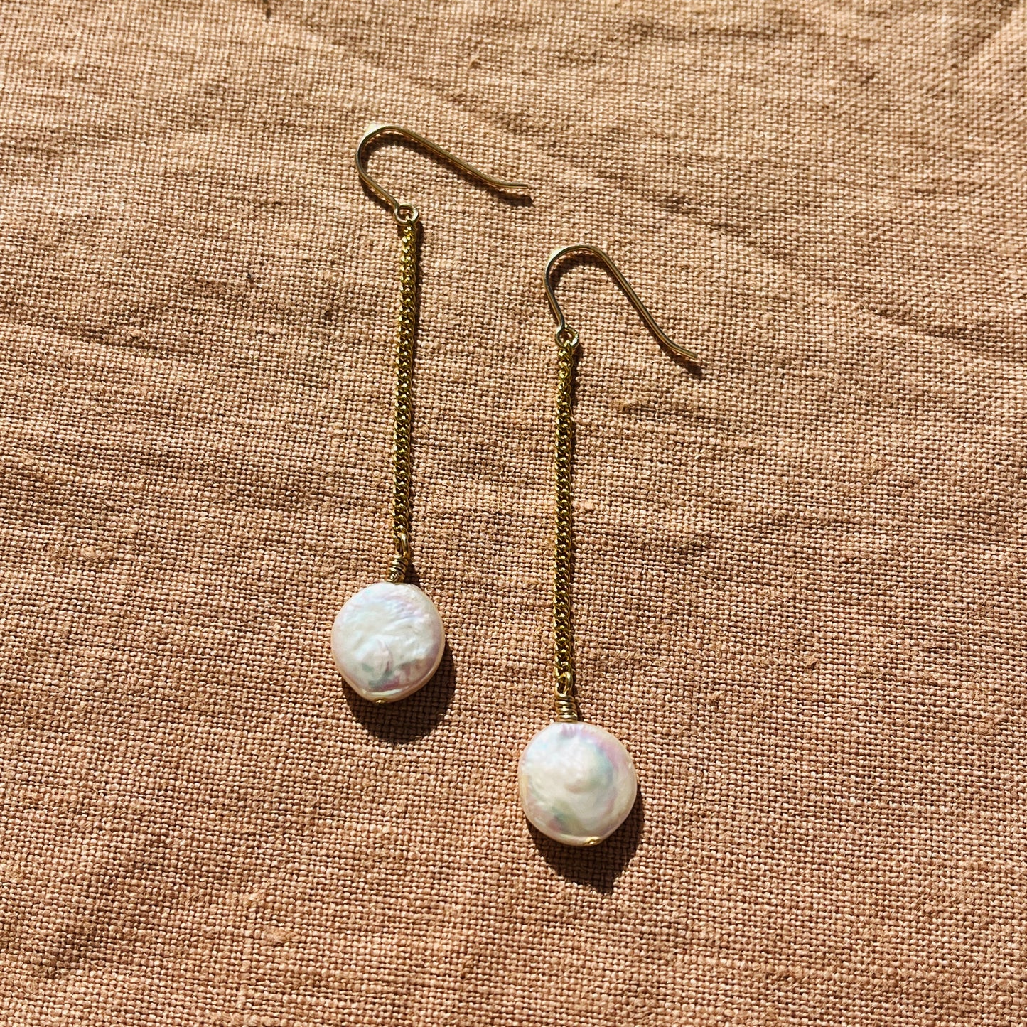 LUMARE COIN PEARL EARRINGS
