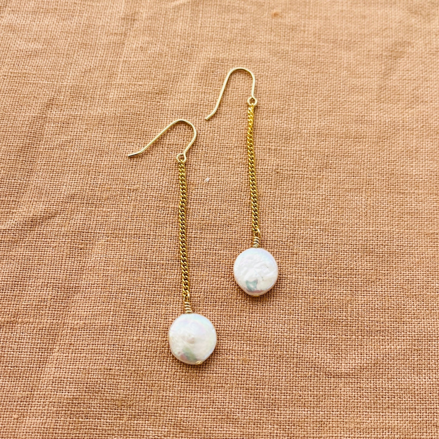 LUMARE COIN PEARL EARRINGS