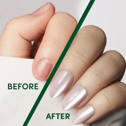 Aurora Cat Eye Almond Nails - Press On Nails | Long Lasting & Reusable