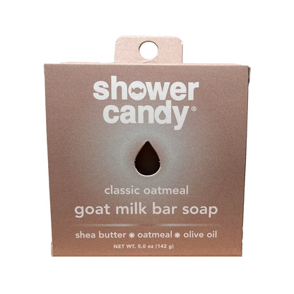 Shower Candy Classic Oatmeal Goat Milk Bar Soap – Gentle Hydrating Cleanse