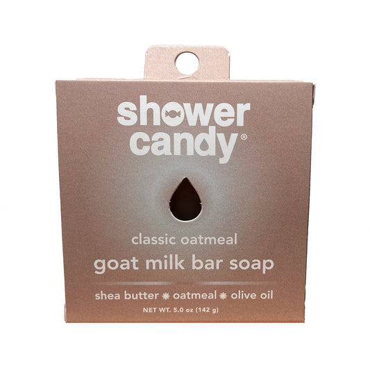 Shower Candy Classic Oatmeal Goat Milk Bar Soap – Gentle Hydrating Cleanse