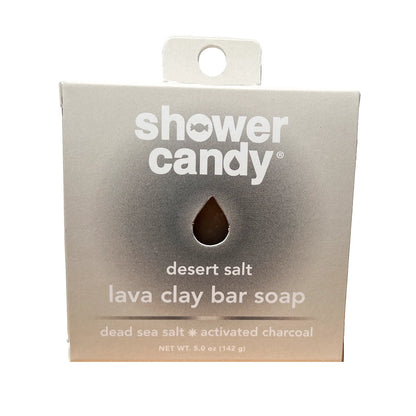 Shower Candy Desert Salt Body Wash Bar – Detox with Lava Clay & Minerals