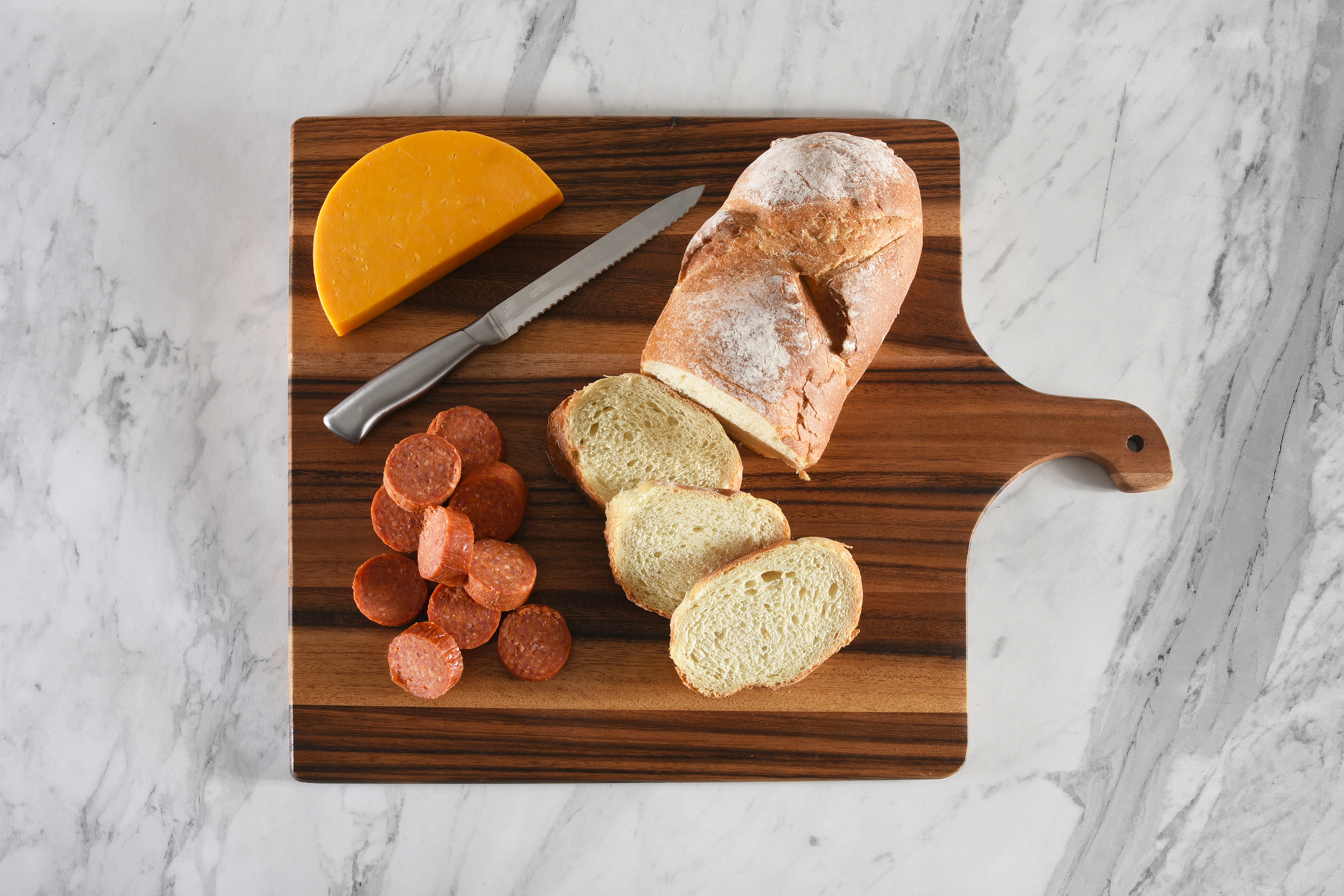 Solid Square Acacia Wood Cutting and Charcuterie Boards