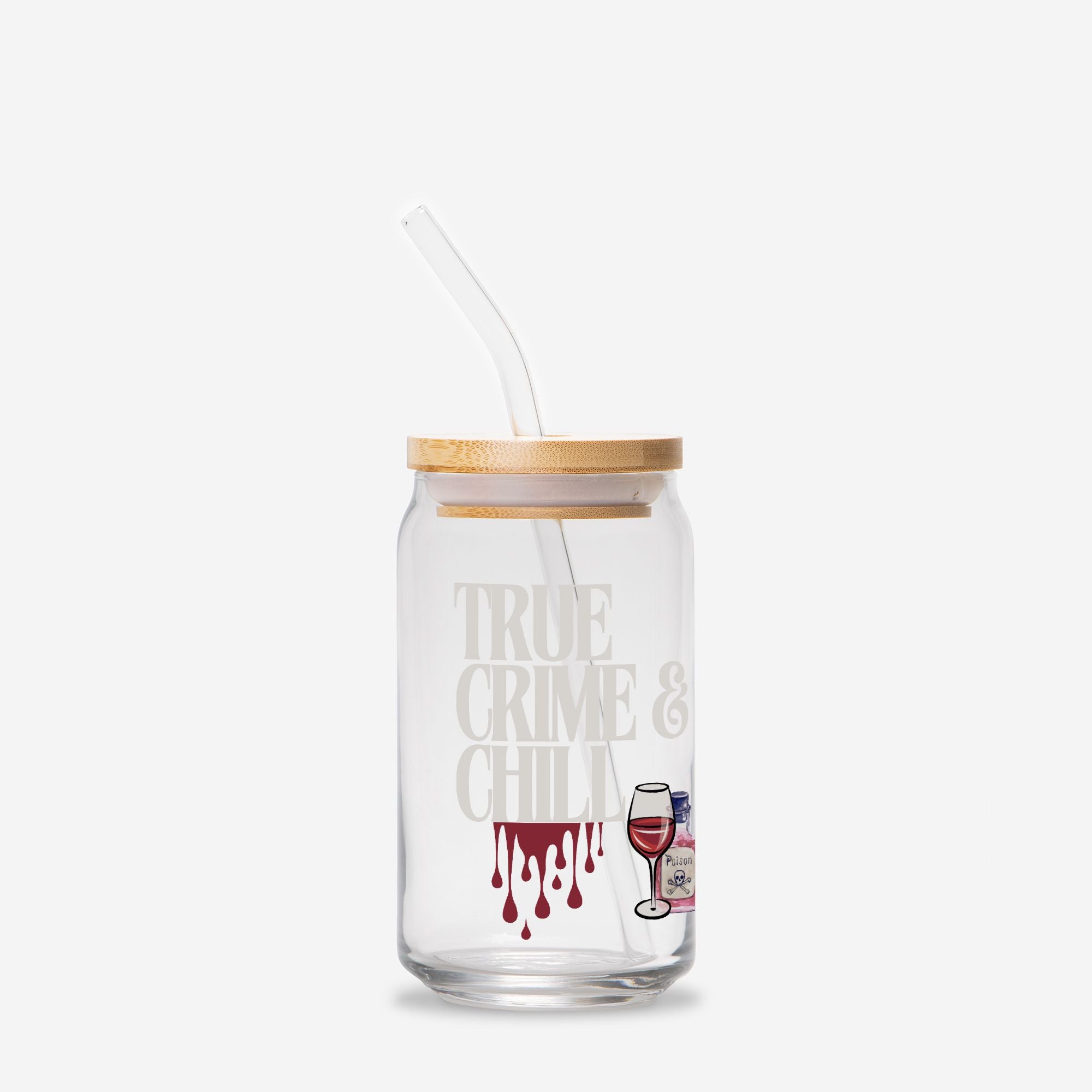 True Crime & Chill Glass Can 16oz