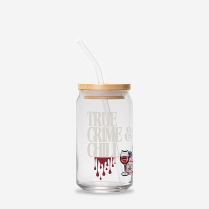 True Crime & Chill Glass Can 16oz