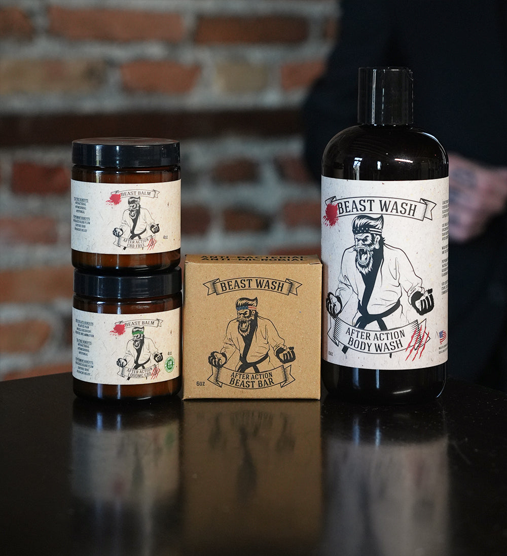 After Action Recovery Kit- Includes Bar Soap, Liquid Soap, and CBD / CBD-Free Balm