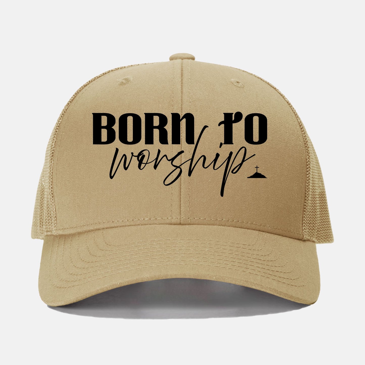Born to Worship Retro Trucker Hat