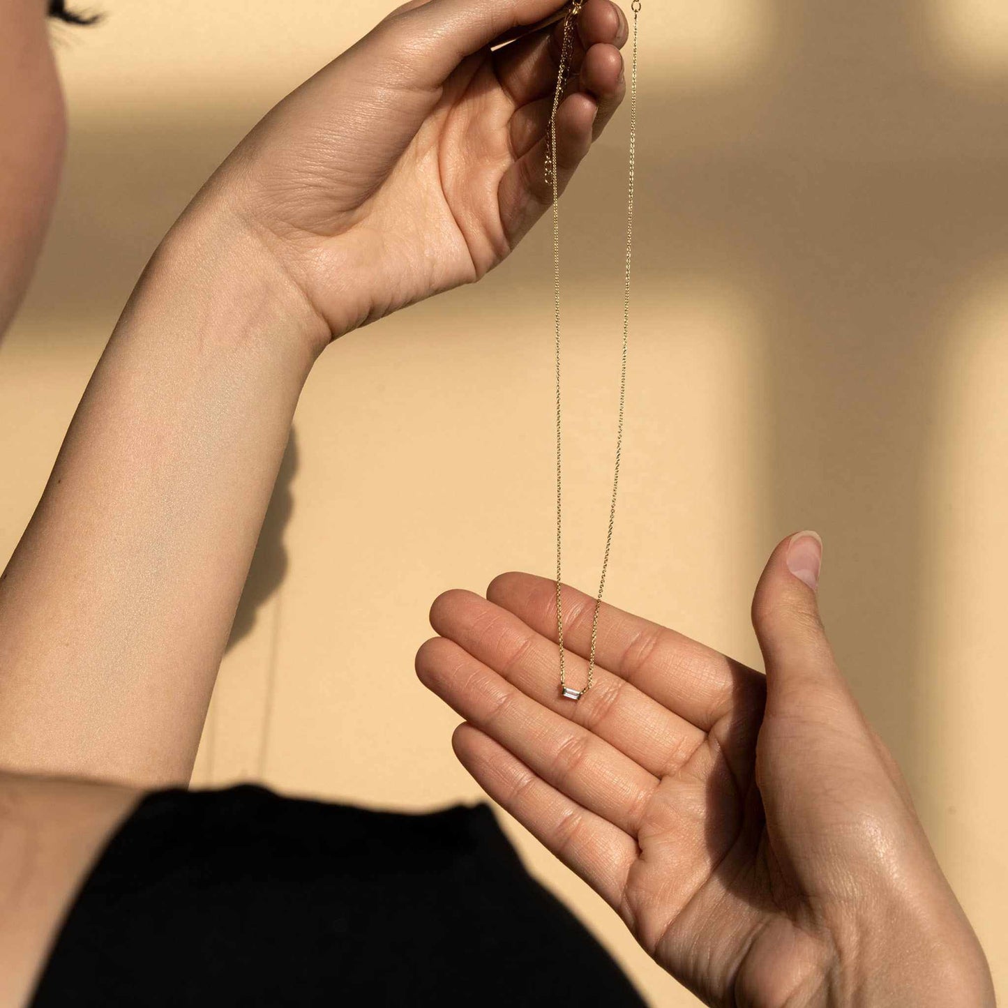 Baguette Sparkle Necklace