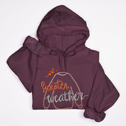 Sweater Weather Unisex Hooded Sweatshirt