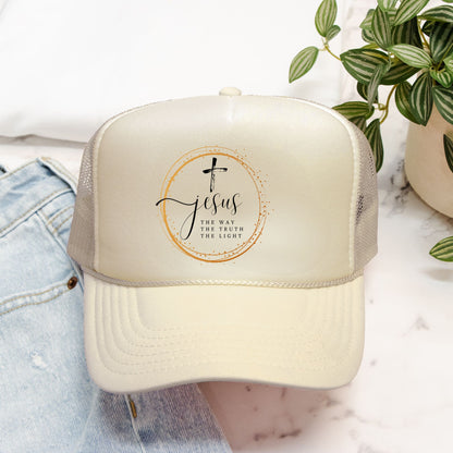 Jesus The Way Foam Trucker Hat