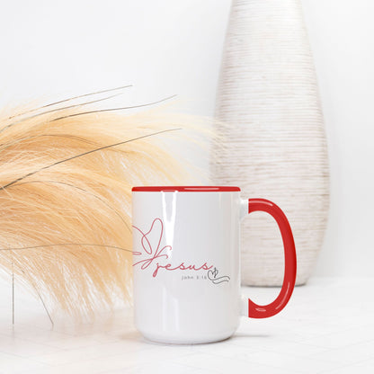 Jesus 3:16 15oz. (Red + White)