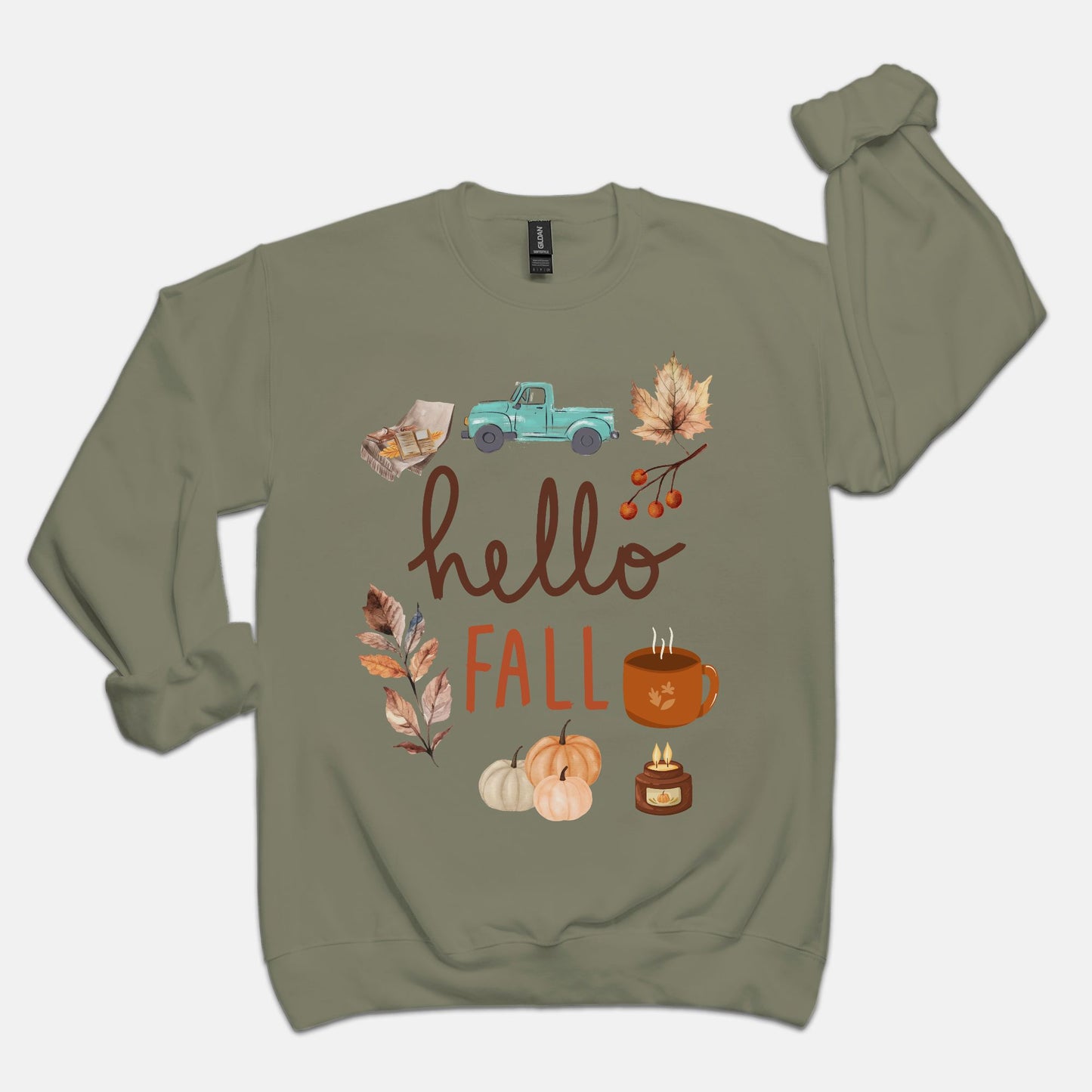 Hello Fall Unisex Crew Neck Sweatshirt