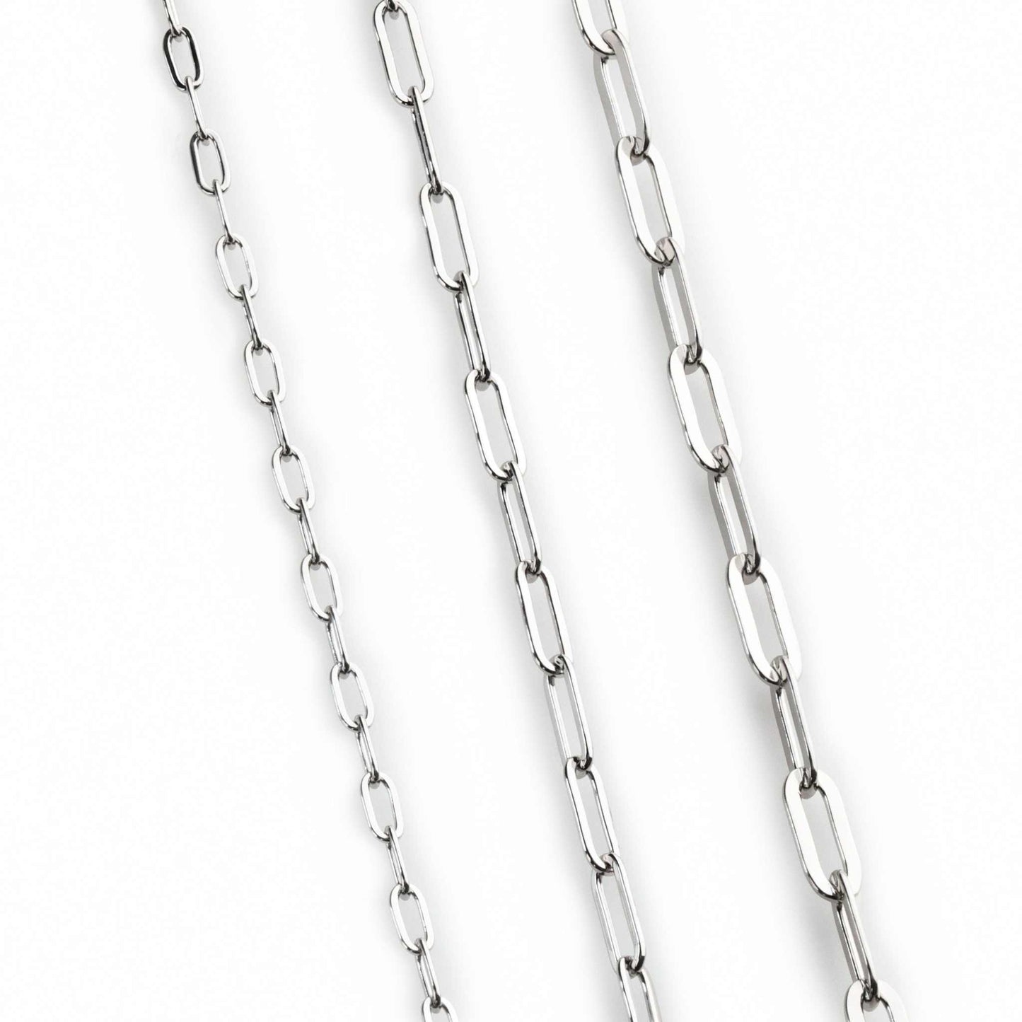 Paperclip Chain 925 Sterling Silver