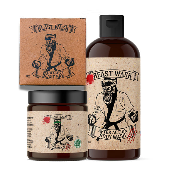 After Action Recovery Kit- Includes Bar Soap, Liquid Soap, and CBD / CBD-Free Balm