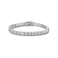 Baguette Moissanite Square Tennis Bracelet Solid 925 Sterling Silver