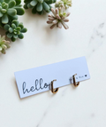 Squared huggie hoops| 18K gold