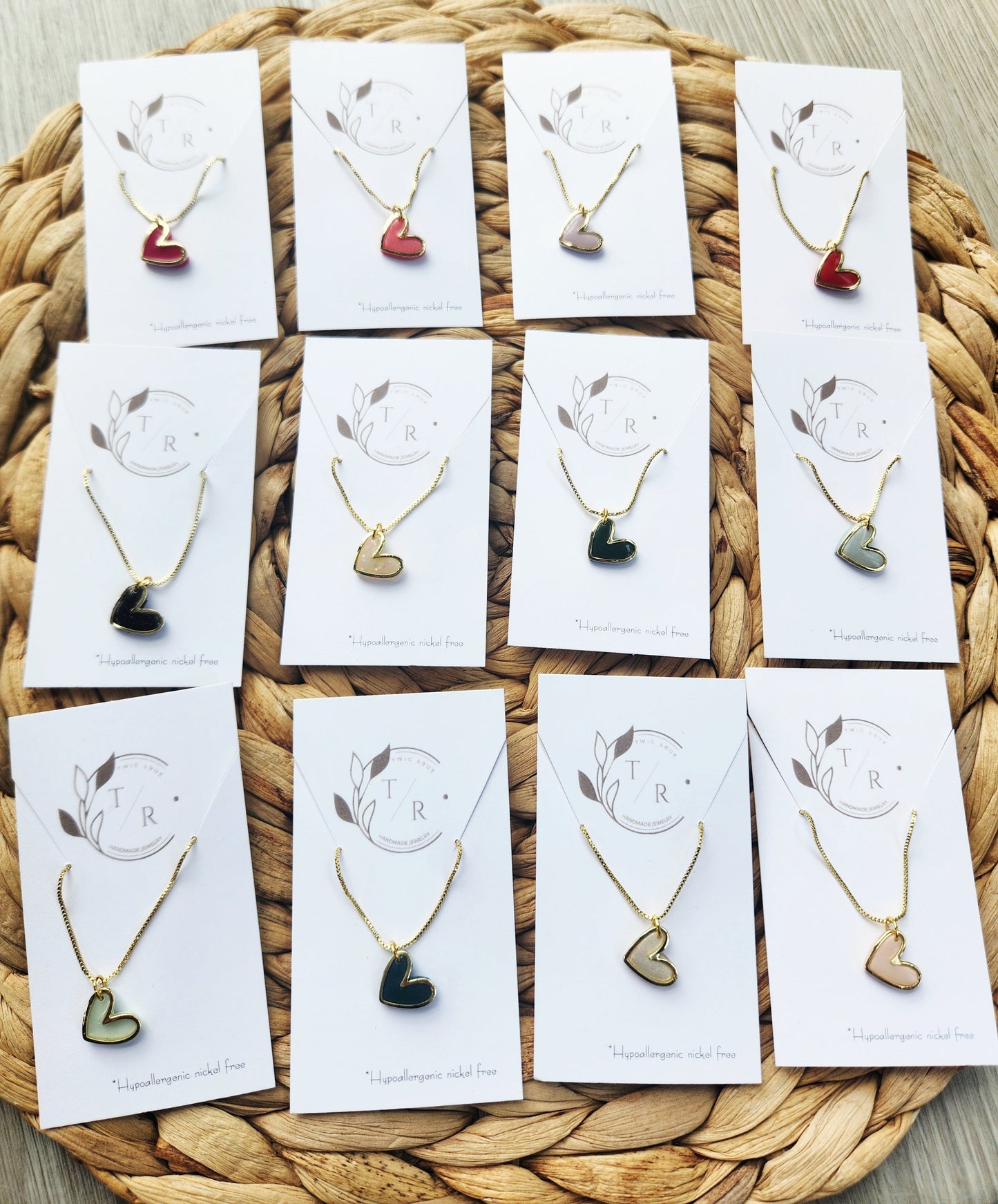 Gold Heart Slider Bracelet- 18k gold plated