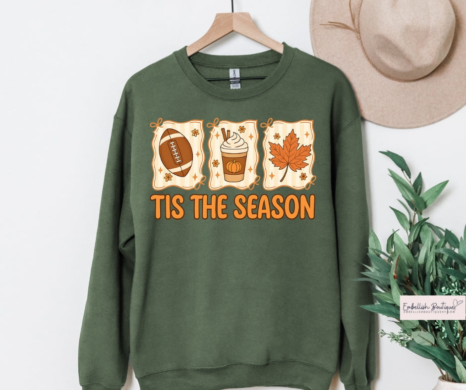 Tis The Season - Football & Pumpkin Spice Tee