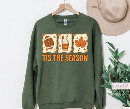 Tis The Season - Football & Pumpkin Spice Tee